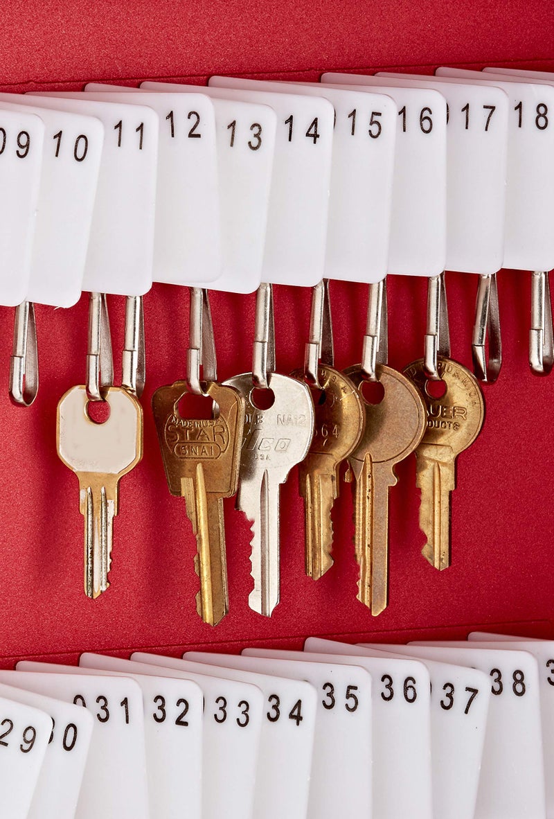 Adiroffice Key Holder Wall Mount - 60 Keys Lock Box with Code, Key Cabinet Wall Mount, Valet Parking Key Box, Car Dealer Key Cabinet - Space Saving Locking Key Box Wall Mount with Digital Lock - Image 5