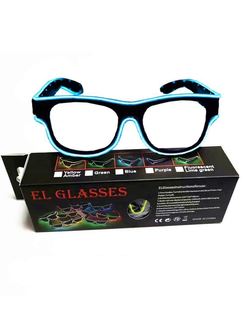 LED Party Glasses Bundle, LED Light Luminous Glasses For Party, Club, Rave, Concert, Birthday, Costume, Halloween And Christmas Use - Image 4