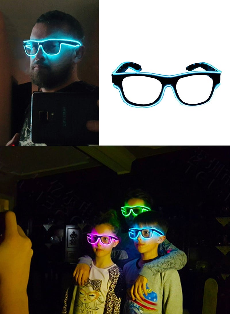 LED Party Glasses Bundle, LED Light Luminous Glasses For Party, Club, Rave, Concert, Birthday, Costume, Halloween And Christmas Use - Image 2