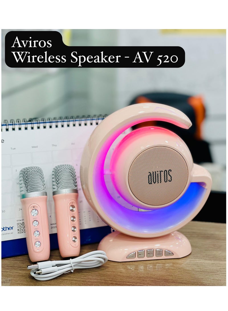 Aviros AV 520  Wireless Lightshow Speaker With 2 mic - Image 2