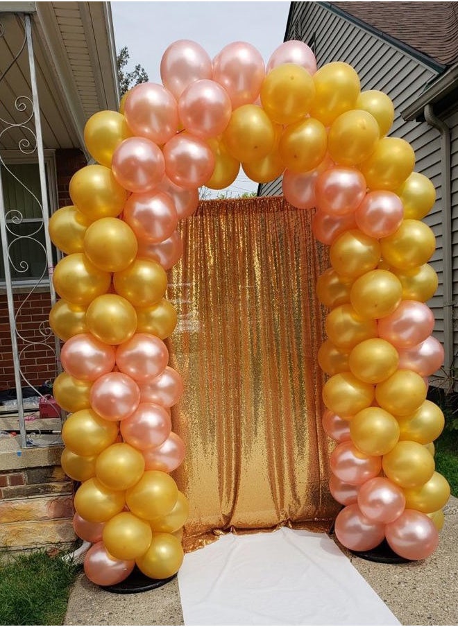 ShinyBeauty - Sequin Backdrop 4FTx6FT-Gold Backdrops Photography Background for Wedding/Party/Curtain/Birthday/Christmas/Prom/Other Event Decor -(48inx72in) (Gold) - Image 1