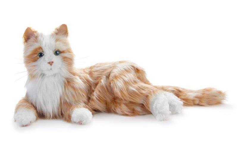 JOY FOR ALL Companion Pet for Seniors  Lifelike Animatronic Cat  Realistic SoftTouch Fur  Purring  Therapy Stuffed Animal  Toy for Alzheimers  Dementia  Orange Tabby - Image 2