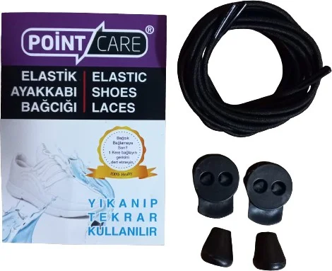 Point Care Smart Locking Elastic Shoe Laces 100 cm