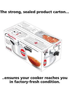 Hawkins Hawkins Contura Aluminium Pressure Cooker, 6.5 Litres, Silver  - Image 1