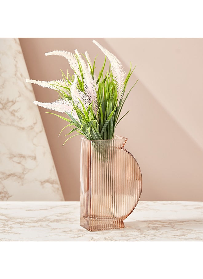 Home Box مزهرية زجاجية مطلية بالرش 12.5 × 20 × 12.5 سم  - Image 1