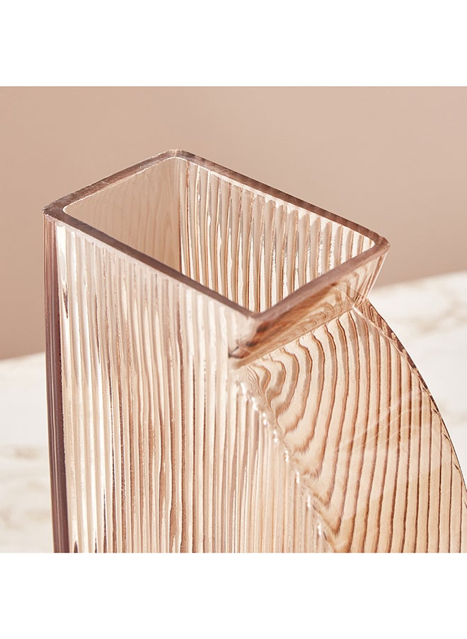 Home Box مزهرية زجاجية مطلية بالرش 12.5 × 20 × 12.5 سم  - Image 3