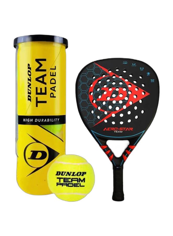 DUNLOP Padel Combo - Aero star Pro padel racket + Dunlop team padel 3 balls can - Image 1