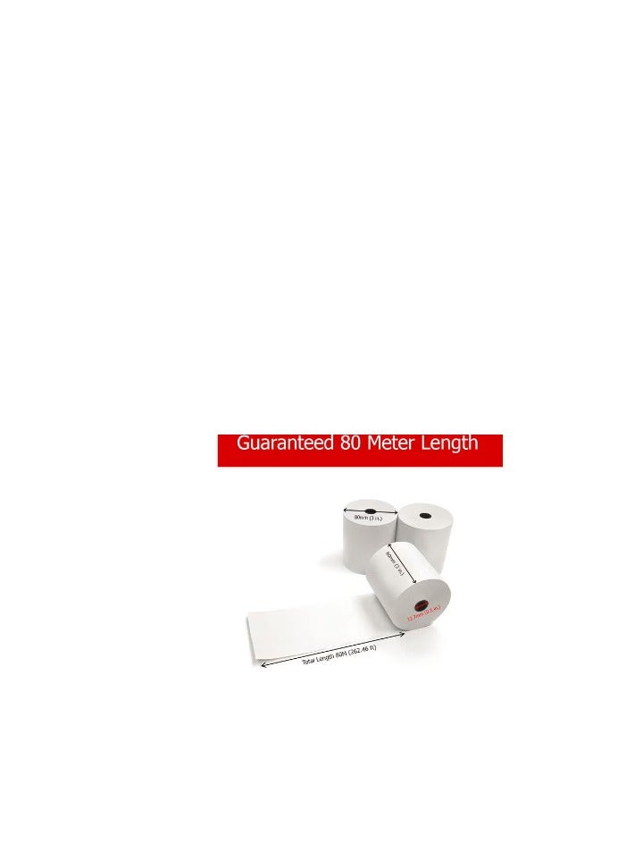 10 Piece POS Receipt Thermal Paper 80x80mm Size - Image 2
