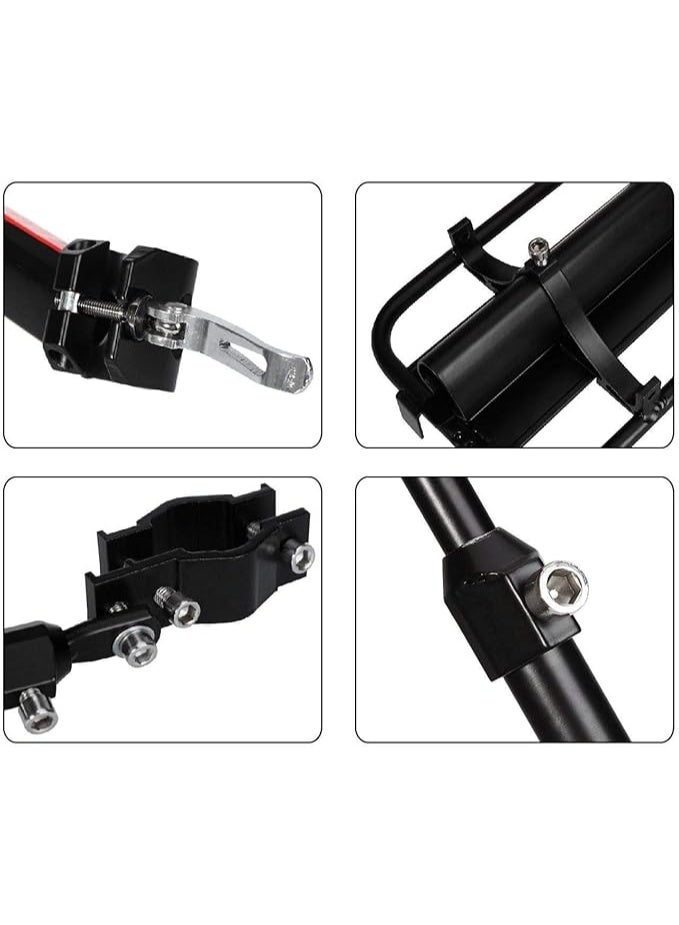 Generic Arltb Aluminum Alloy Bike Carrier Rack Adjustable 50kg Capacity Bicycle Accessories Cargo Rack for Mountain Bike Road Bike Garage  - Image 5