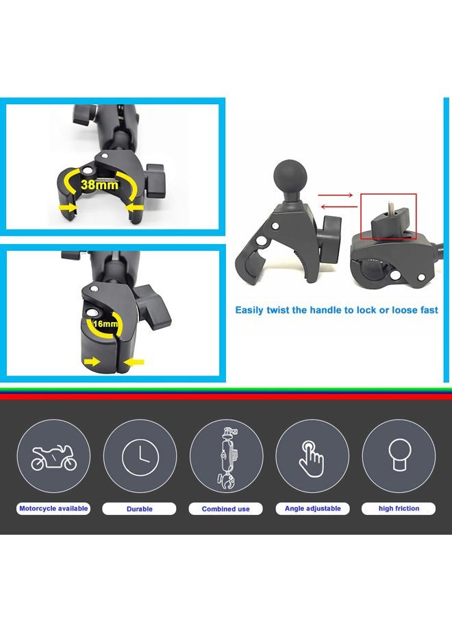 Sruim Motorcycle Accessory Bundle for Insta360 ACE Pro ONE X4 X3 X2 X ONE R RS GO 2 3, Gopro hero Max, Fusion, DJI OSMO Action 2 3 4 Camera - Image 3