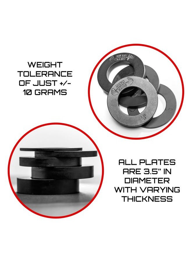 MICRO GAINZ USA Made Olympic Fractional Weight Plate Sets of 2 Plates .25LB-1.25LB (Choose Set)-Designed for Olympic Barbells, Used for Strength Training and Loading - Image 5