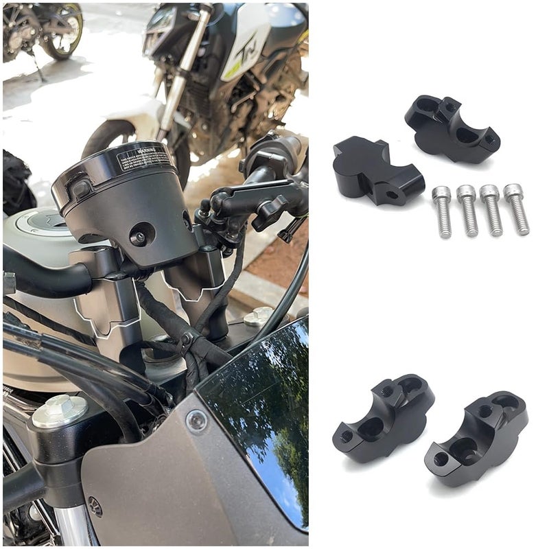Rebel 1100 Accessories Motorcycle Handlebar Risers for Rebel CMX 1100 Rebel1100 CMX1100 2021 2022 2023 2024 2025 Riser Up Backs Moves Bracket Kit Handle Bar Riser Mount Clamp Adapter Black