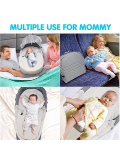 Gonice Gonice 4 in 1 Portable Bassinet, Foldable Baby Bed, Infant Sleeper with Awning and Mosquito Net (Grey)  - Image 5
