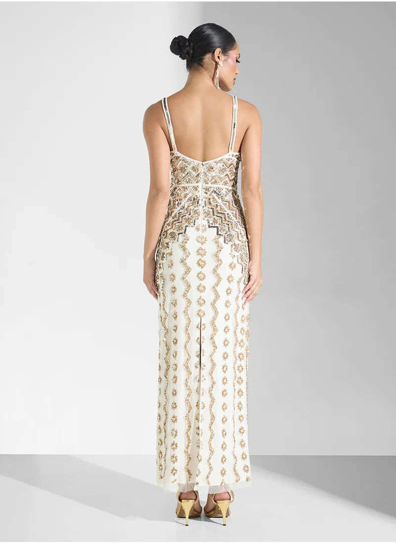 Namshi x Beaded Evening Dress