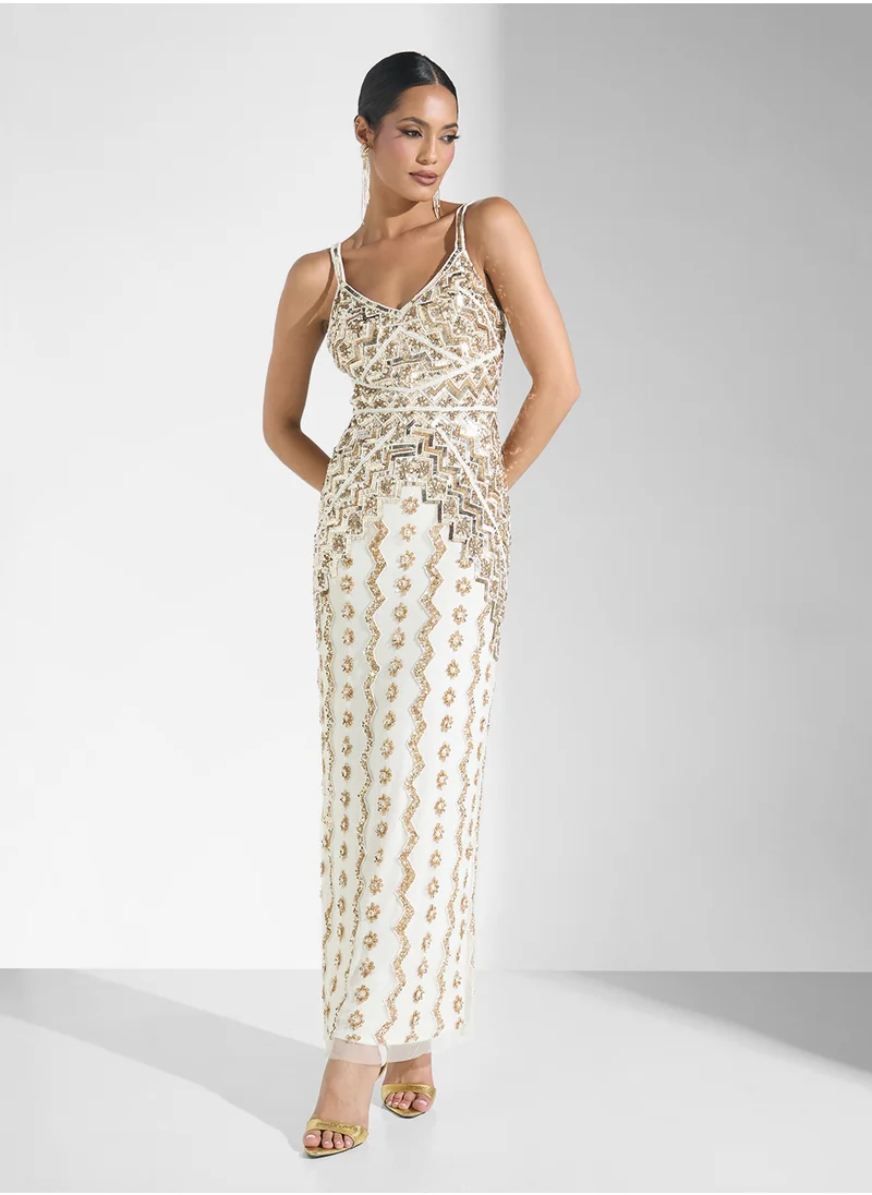 Namshi x Beaded Evening Dress