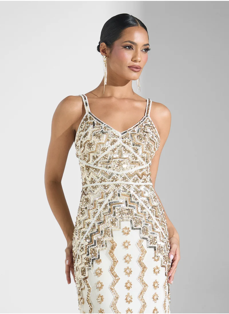 Namshi x Beaded Evening Dress