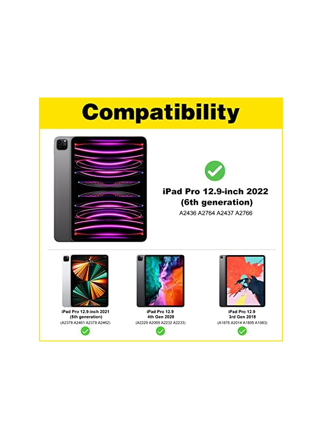 Procases For Ipad Pro 12.9 Inch Privacy Screen Protector 6Th 5Th 4Th 3Rd Generation 2022 2021 2020 2018, Anti-Spy Tempered Glass Screen Film Guard For Ipad Pro 12.9" - Image 2