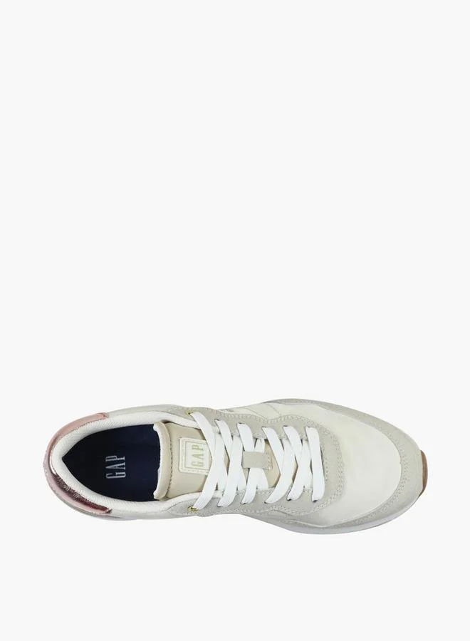 Gap CREAM Women Optima Nyx Lace-Up Ankle Sneakers for Women | Best Price UAE