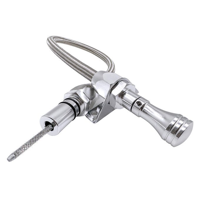 Flex Transmission Dipstick TH350 with Stainless Braided Hose for GM/Chevy TH350/TH400