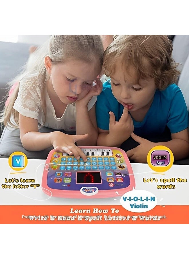 Brand Conquer Brand Conquer Educational Learning Kids Laptop Tablet Computer Plus Piano with led Screen Music Fun Toy Activities for Kids Toddlers (Age 1- 6 Year Old) to Learn Alphabet ABC/Numbers/Words  - Image 5