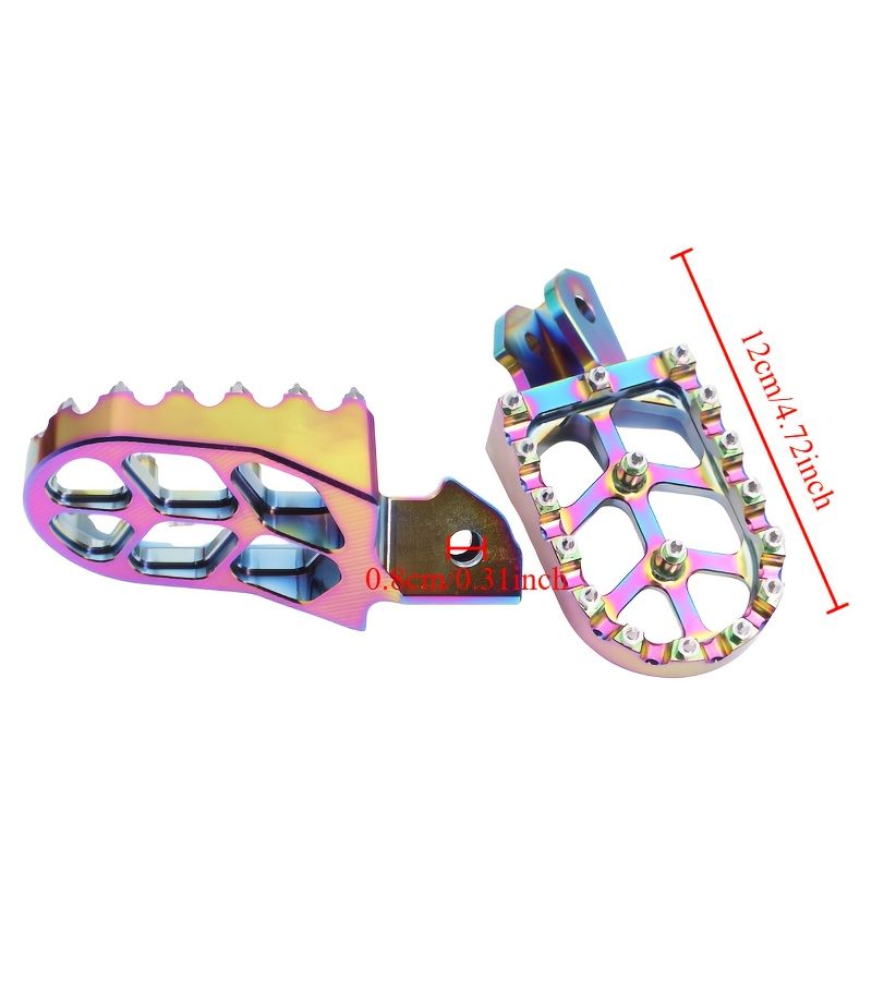 Purple Aluminum Alloy Motorcycle Footpegs Compatible With Surron Light Bee X160 X260 - Image 2
