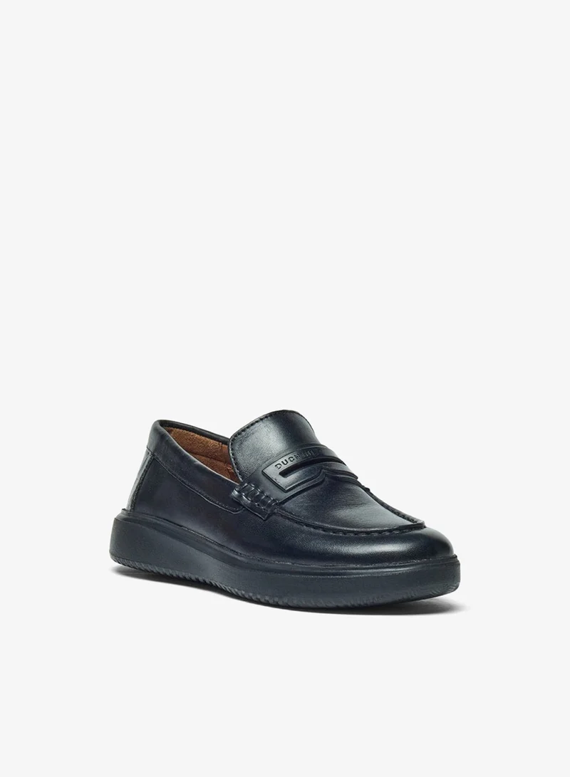 دوتشيني Boys Solid Slip-On Loafers