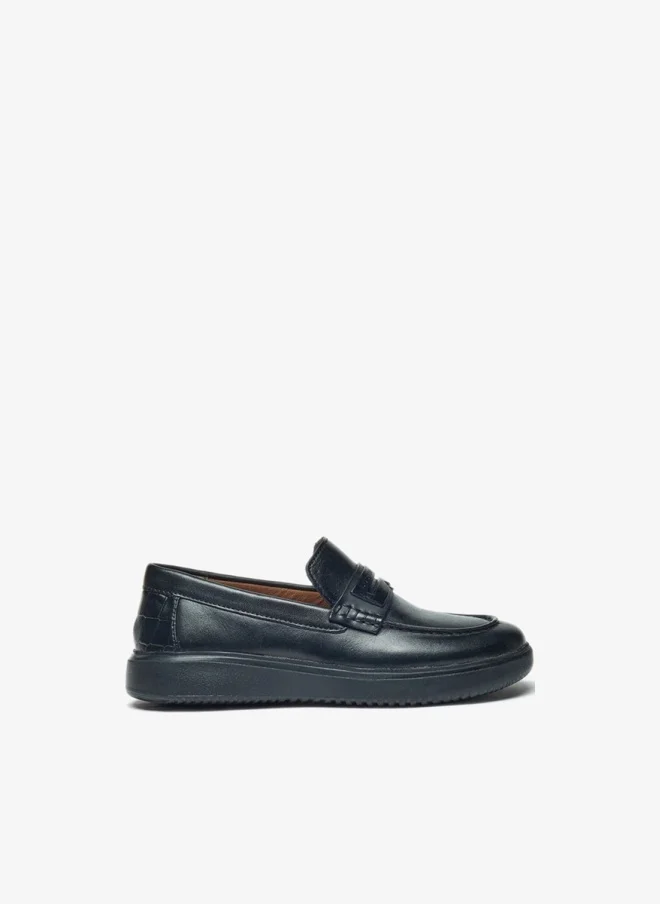 دوتشيني Boys Solid Slip-On Loafers