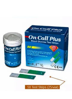On Call Plus Glucose Test Strips Accurate Results Easy Application Precision Testing For Diabetes Compatible With Meters For Home Self-monitoring