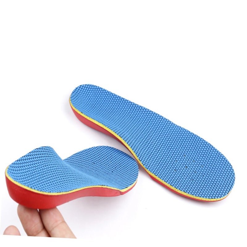 Kids Corrective Orthotic Insoles Flat Foot Arch Support Heel Fixation Inserts Blue - Image 5