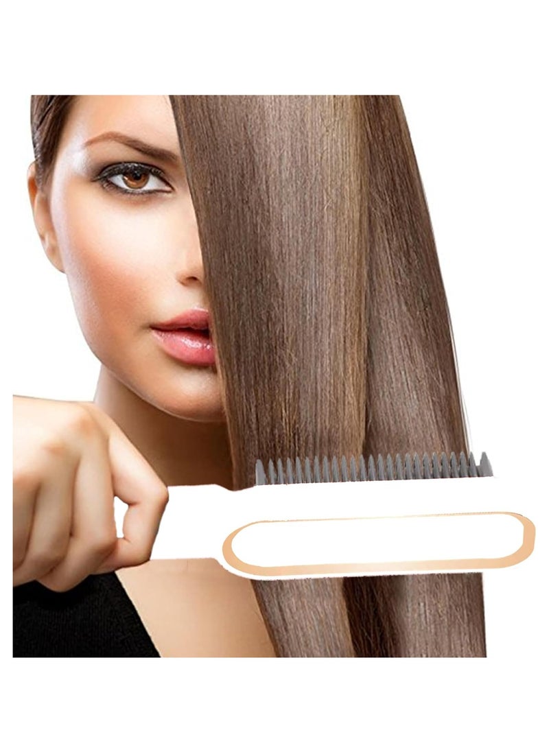 Home Gold Electric Hair Straightener - Ceramic Plate & Fast Heating Hair Care Professional Comb Effortless Styling & Safety, 45W, HG-108