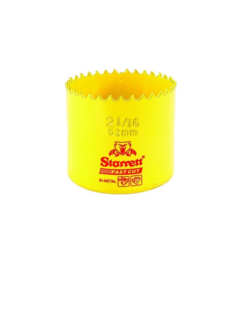 Starrett FCH0216-G HSS FASTCUT HOLESAW 2-1/16" (52MM)