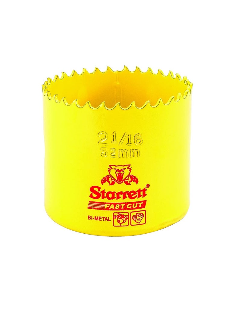 Starrett - Starrett FCH0216-G HSS FASTCUT HOLESAW 2-1/16" (52MM) - Image 1