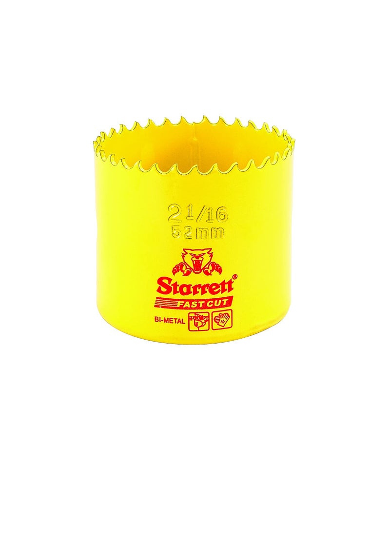 Starrett - Starrett FCH0216-G HSS FASTCUT HOLESAW 2-1/16" (52MM) - Image 1