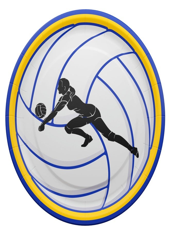 Blue Orchards Volleyball Deluxe Party Packs (112 Pieces for 16 Guests) - Volleyball Decorations, Sports Themed Birthday Party Supplies, Volleyball Plates and Napkins, Volleyball Party Decor, Blue Orchards - Image 3