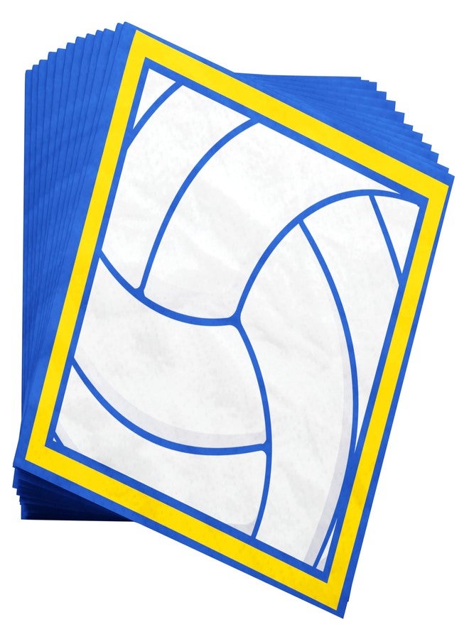 Blue Orchards Volleyball Deluxe Party Packs (112 Pieces for 16 Guests) - Volleyball Decorations, Sports Themed Birthday Party Supplies, Volleyball Plates and Napkins, Volleyball Party Decor, Blue Orchards - Image 5