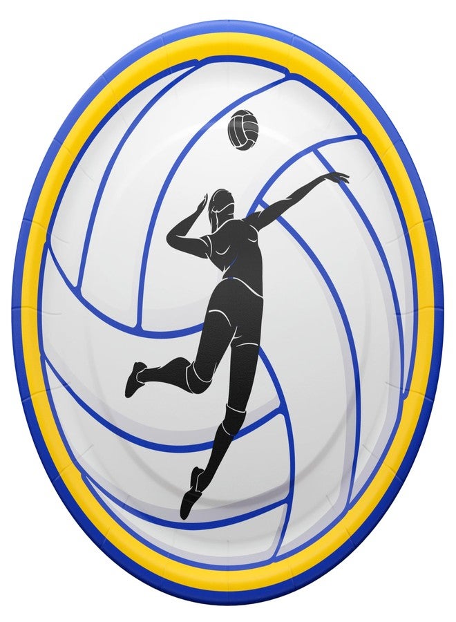 Blue Orchards Volleyball Deluxe Party Packs (112 Pieces for 16 Guests) - Volleyball Decorations, Sports Themed Birthday Party Supplies, Volleyball Plates and Napkins, Volleyball Party Decor, Blue Orchards - Image 4