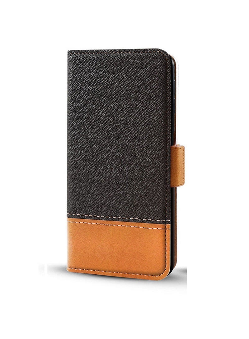 Honor X6a Case Cover Soft Quality Leather Flip Folio Wallet with Card Slots Holder Stand Back Cover Drop-Proof Shock-Proof Protective Cell Phone Back Accessories Protection  - Image 1