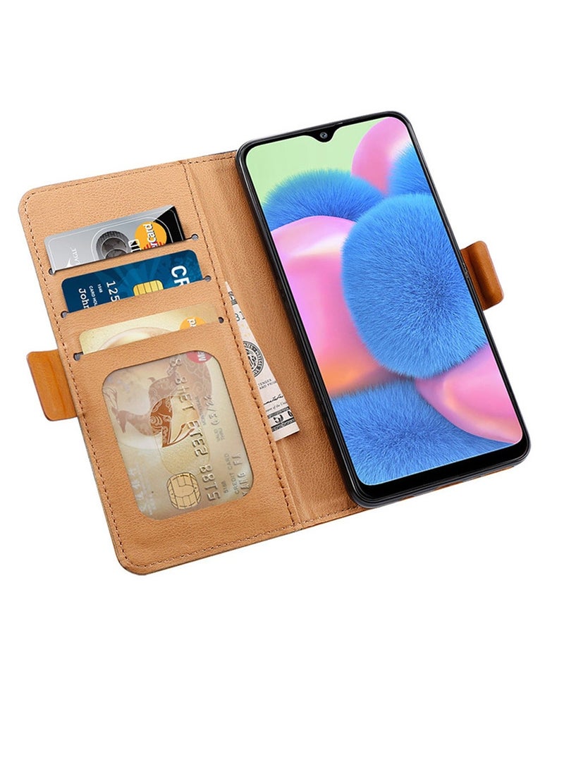 Honor X6a Case Cover Soft Quality Leather Flip Folio Wallet with Card Slots Holder Stand Back Cover Drop-Proof Shock-Proof Protective Cell Phone Back Accessories Protection  - Image 2