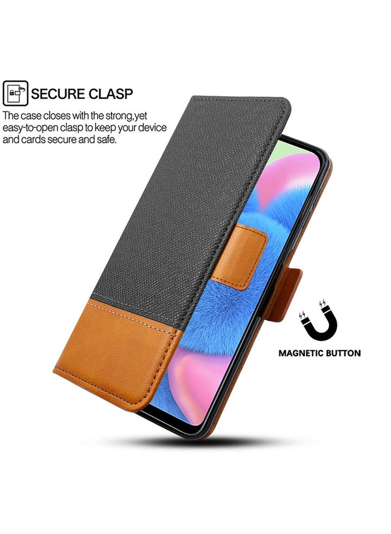 Honor X6a Case Cover Soft Quality Leather Flip Folio Wallet with Card Slots Holder Stand Back Cover Drop-Proof Shock-Proof Protective Cell Phone Back Accessories Protection  - Image 4