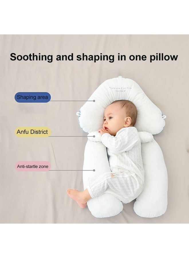 وسادة تشكيل رأس الطفل 2 في 1 لنوم الطفل وإطعامه من خلال وسادة نوم للتمريض لحديثي الولادة مع وظيفتين تثبيت قابلتين للإزالة، وسادة مريحة وخفيفة الوزن لتشكيل رأس الطفل ودعم الرقبة ووسادة من إسفنج الذاكرة للطفل وسادة نوم مضادة للانزعاج - Image 5