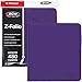 BCW ZFolio LX Zipper Portfolio Premium Purple Leatherette 12Pocket Playset Album Secure Zipper 480 Card Capacity Card Collectors Dream Card Organizer Trading Card Storage - Image 3