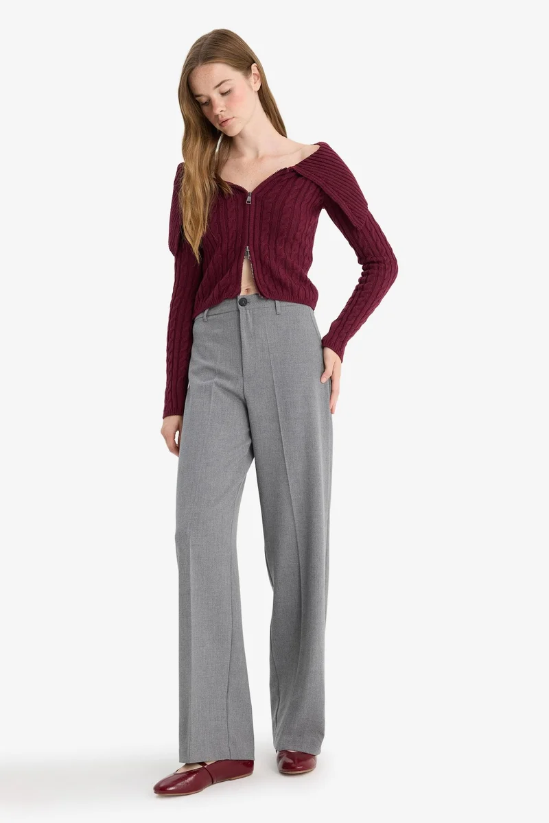 Defacto Straight Fit Fleece Pocket Trousers