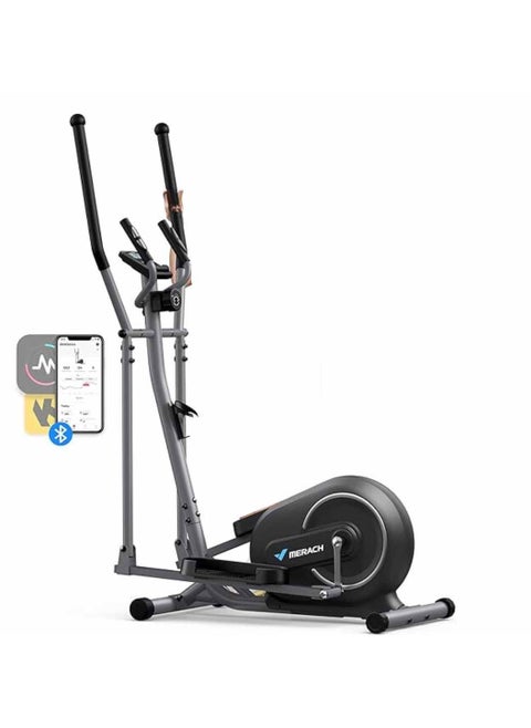 Elliptical Machine with Exclusive MERACH App, Compact Elliptical Training Machines for Home Use, Ultra-Quiet Elliptical Trainers, 16-Level Magnetic Resistance, E07