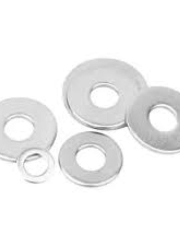KNP KNP M5 Round Washer is a small flat disc-shaped component with a central hole designed for use with M5 bolts or screws.  - Image 2