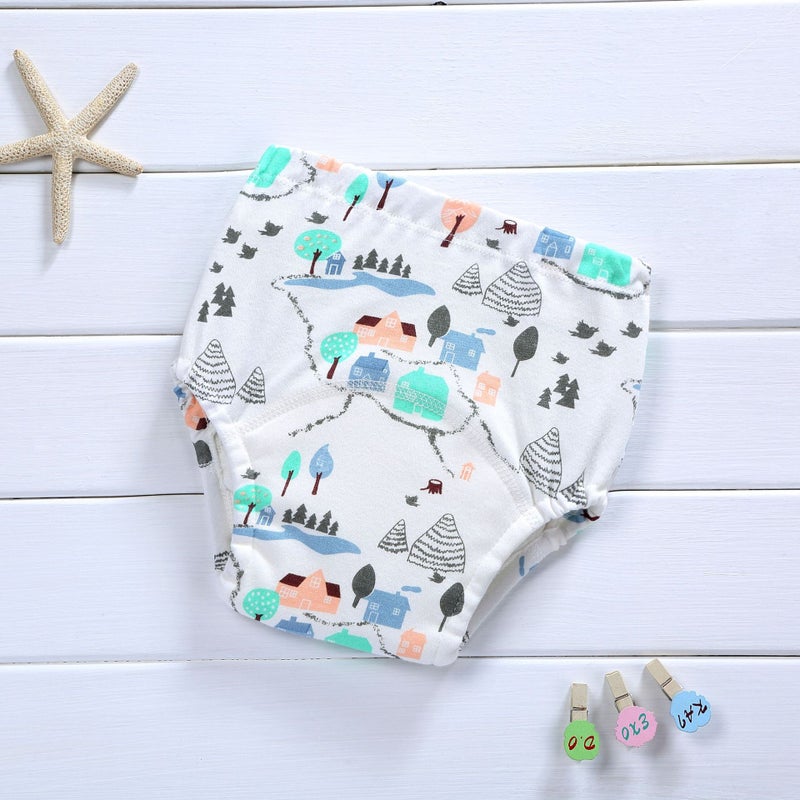 Korean 4-Layer Muslin Diaper Waterproof Reusable Cotton Training Pants for Newborn Village