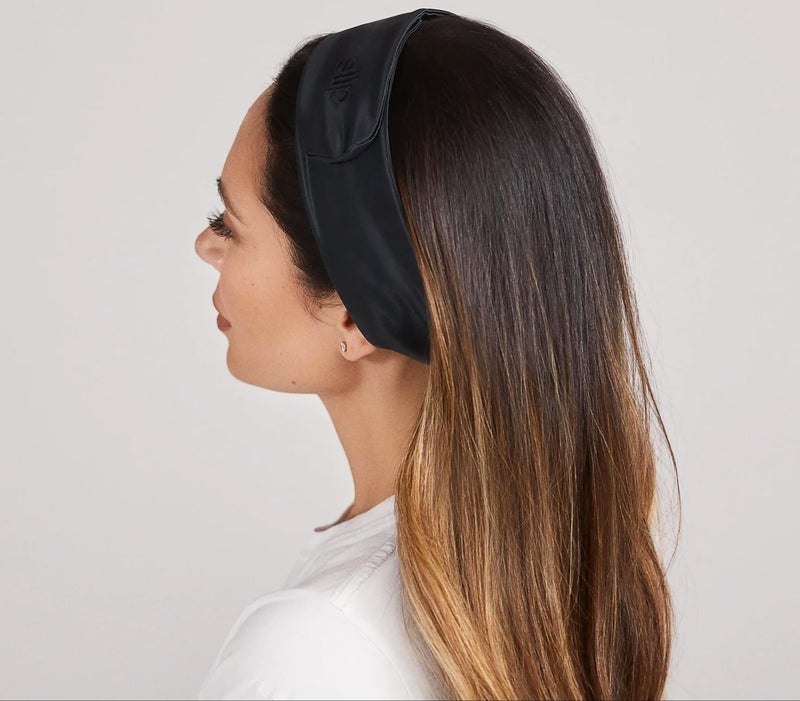 SLIP Glam Band Black â€“ Ultra-Smooth Hair Tie for Gentle Hold, Prevents Creases & Breakage, Ideal for Sleep, Workouts & Everyday Styling, Durable & Luxurious Hair Accessory - Image 2
