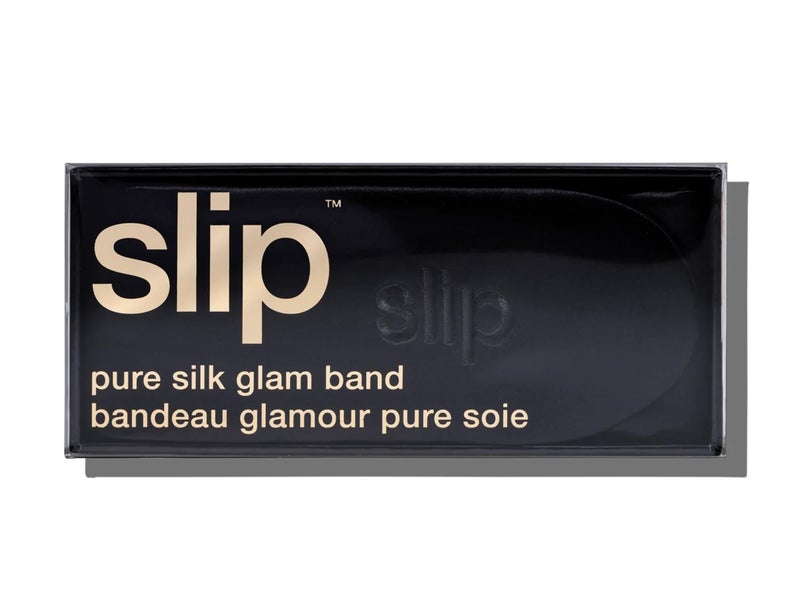 SLIP Glam Band Black â€“ Ultra-Smooth Hair Tie for Gentle Hold, Prevents Creases & Breakage, Ideal for Sleep, Workouts & Everyday Styling, Durable & Luxurious Hair Accessory - Image 3