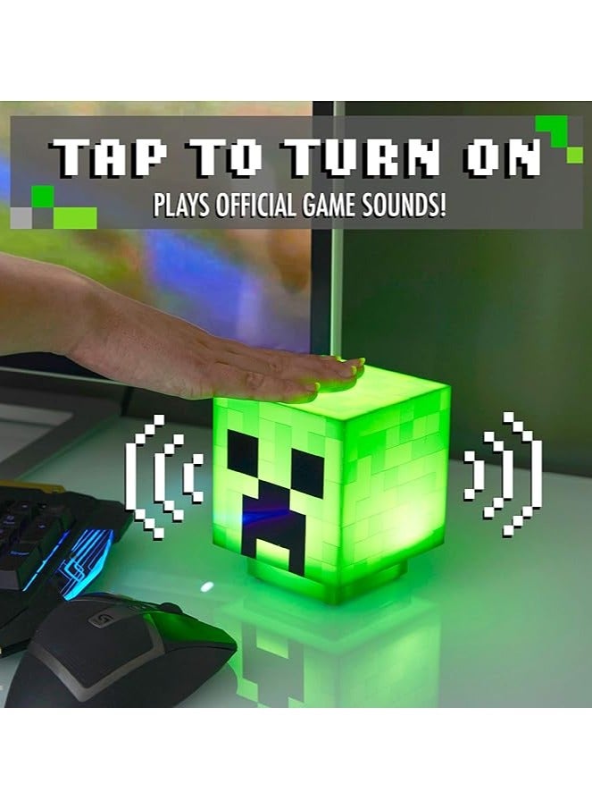Minecraft Creeper Light with Official Creeper Sounds, Minecraft Night Lamp Toy Gift for Kids And Room Decor - Image 3