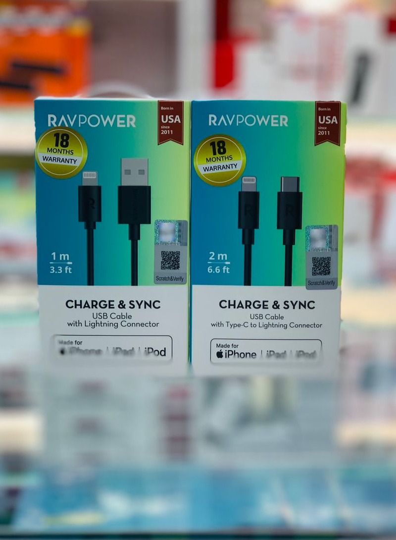 Ravpower Lightning Cable  Charge & Sync 3.3ft