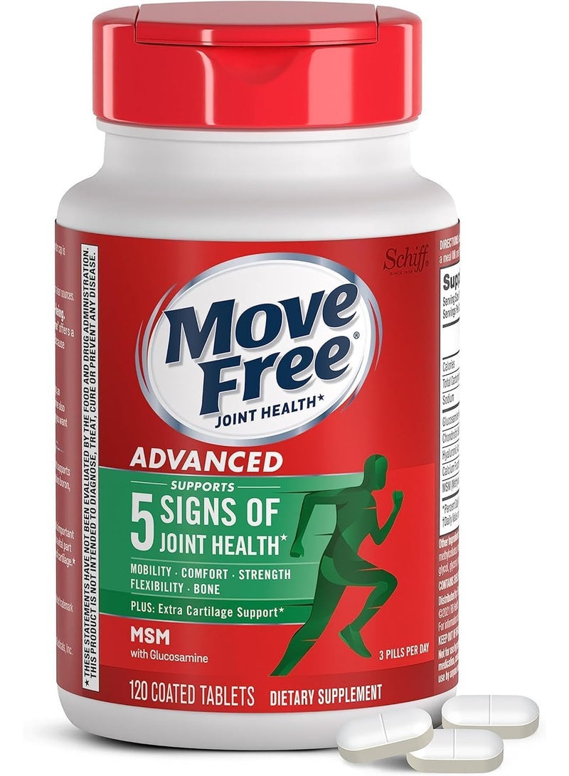 Move Free Advance Glucosamine, Chondroitin With MSM - 120 Coated Tabs - Image 1